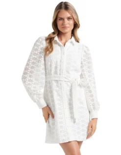 Buy βοΈ Forever New Orla Broderie Mini π Dress In White π