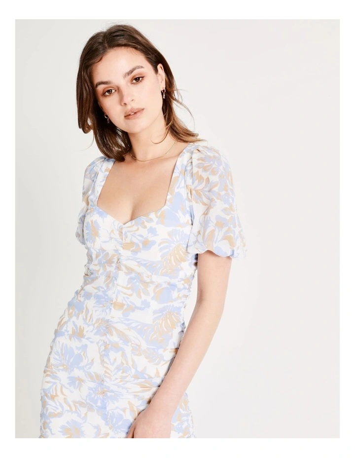 Flash Sale π€© Tokito Ruched Detail Puff Sleeve Midi π Dress In Tropical π 5 Flash Sale π€© Tokito Ruched Detail Puff Sleeve Midi π Dress In Tropical π - Image 3