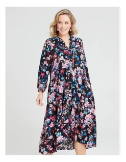 Discount ๐ Taking Shape Bamboo ๐ Summer Rose Tier ๐ Dress In Multi ๐