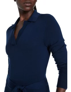 Buy 🔥 David Lawrence Harriet Knit Polo 👗 Dress Slate Blue 👍 -Sweetheart Sales Store unnamed file 1746