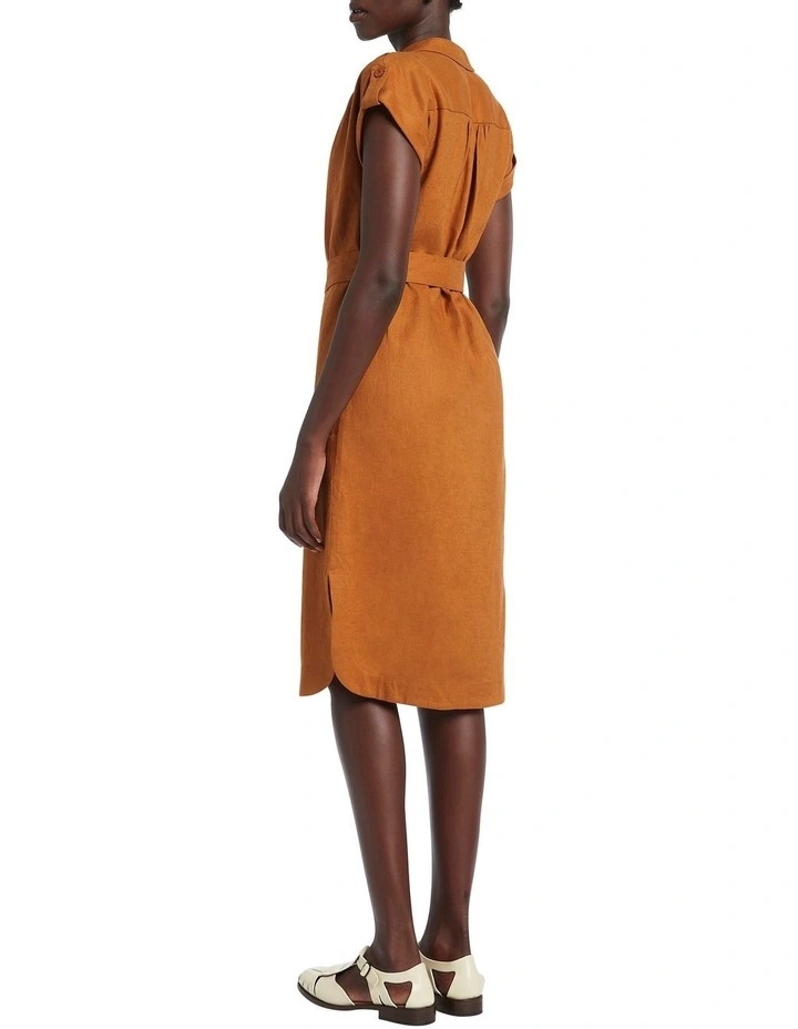 Hot Sale π― David Lawrence Kiara Linen π Dress Amber β 4 Hot Sale π― David Lawrence Kiara Linen π Dress Amber β - Image 2