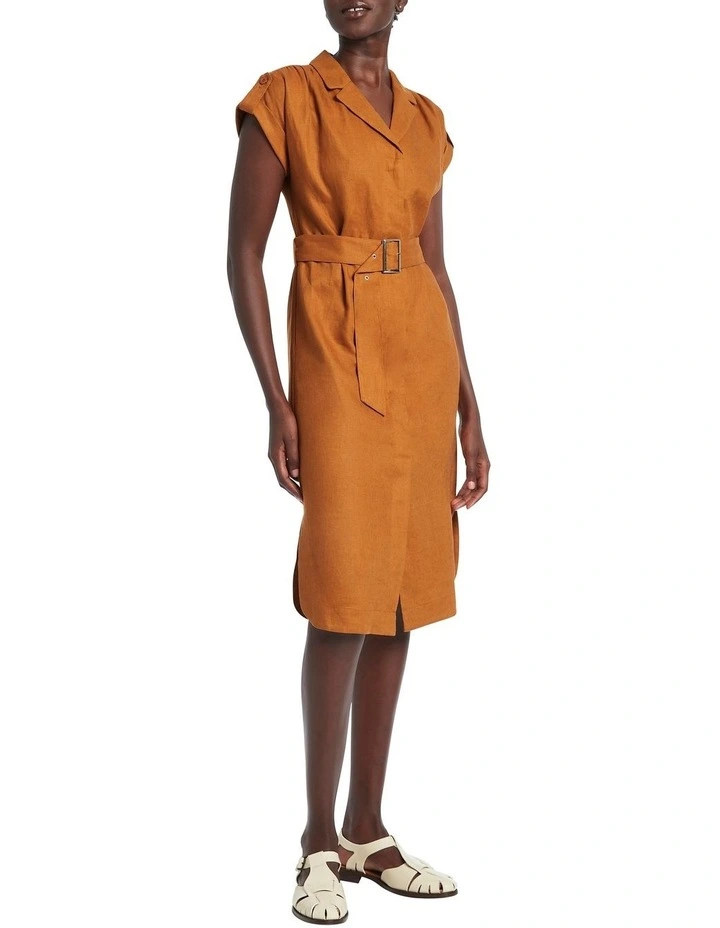 Hot Sale π― David Lawrence Kiara Linen π Dress Amber β 5 Hot Sale π― David Lawrence Kiara Linen π Dress Amber β - Image 3