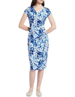 Buy ๐ David Lawrence Maria Stetch Pencil ๐ Dress In Assorted ๐ฅฐ