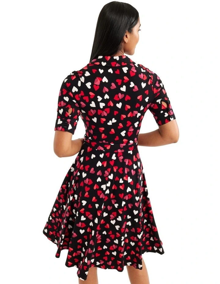 Buy β€οΈ Review Always & Forever Jersey π Dress In Black Multi π 4 Buy β€οΈ Review Always & Forever Jersey π Dress In Black Multi π - Image 2