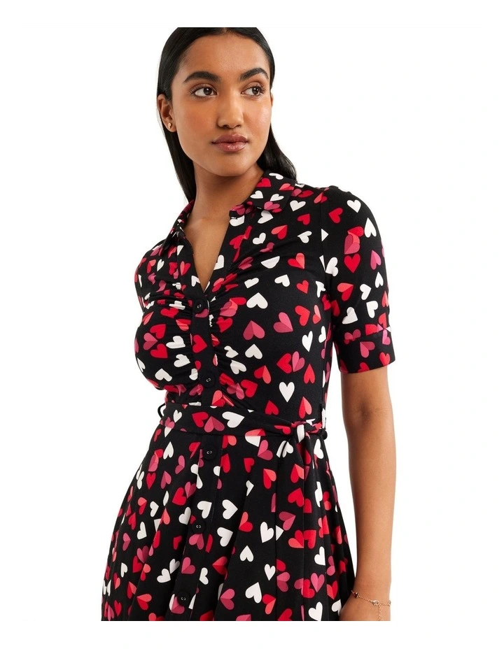 Buy β€οΈ Review Always & Forever Jersey π Dress In Black Multi π 6 Buy β€οΈ Review Always & Forever Jersey π Dress In Black Multi π - Image 4