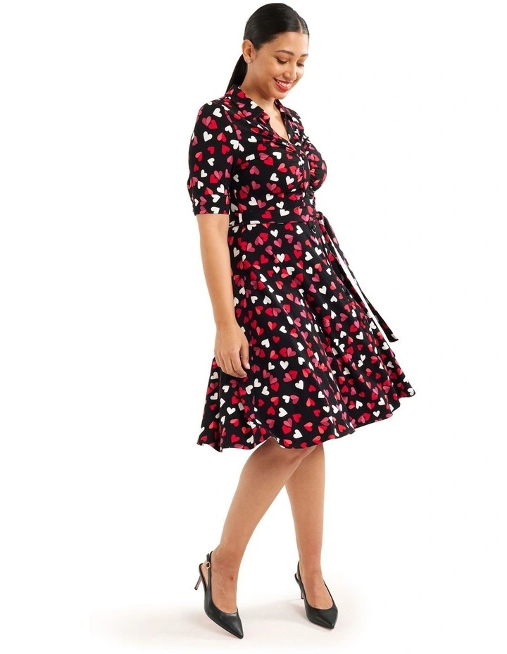 Buy β€οΈ Review Always & Forever Jersey π Dress In Black Multi π 8 Buy β€οΈ Review Always & Forever Jersey π Dress In Black Multi π - Image 6