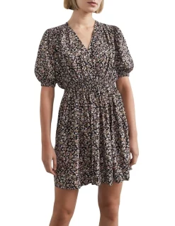 Budget 🎁 French Connection Mini Ditsy V Neck 👗 Dress 🌟