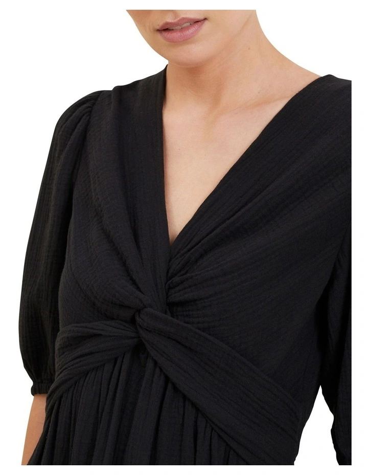 Outlet π Seed Heritage Cheesecloth Twist π Dress π 6 Outlet π Seed Heritage Cheesecloth Twist π Dress π - Image 4