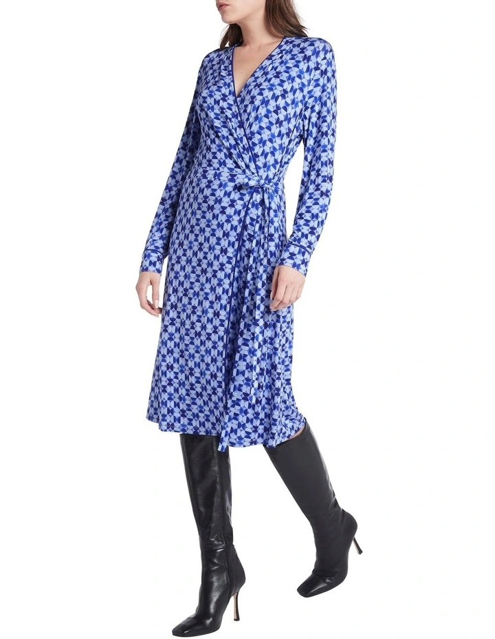 Budget β€οΈ David Lawrence Harper Wrap π Dress In Marina Blue π 4 Budget β€οΈ David Lawrence Harper Wrap π Dress In Marina Blue π - Image 2