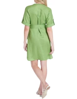 Wholesale 🧨 Marcs Yara Washed Linen 👗 Dress Kiwi Green 😍 -Sweetheart Sales Store unnamed file 1878