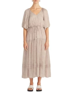 New โ Staple The Label Emilia Midi ๐ Dress Brown ๐