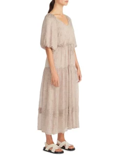 New ⌛ Staple The Label Emilia Midi 👗 Dress Brown 😍 -Sweetheart Sales Store unnamed file 1896