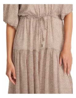 New ⌛ Staple The Label Emilia Midi 👗 Dress Brown 😍 -Sweetheart Sales Store unnamed file 1897