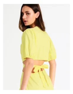 Promo ✔️ Miss Shop Linen Button Detail Tie Waist Mini 👗 Dress In Yellow 😍 -Sweetheart Sales Store unnamed file 19