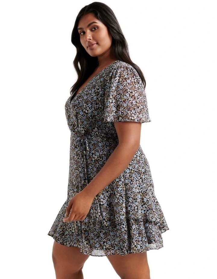 New π Forever New Curve Kitty Ruffle Skater π Dress In Multi π 5 New π Forever New Curve Kitty Ruffle Skater π Dress In Multi π - Image 3