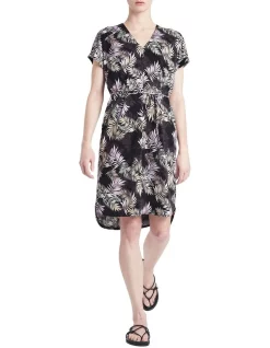 Brand new โ๏ธ David Lawrence Stanley Printed Merc Ctn ๐ Dress Black ๐