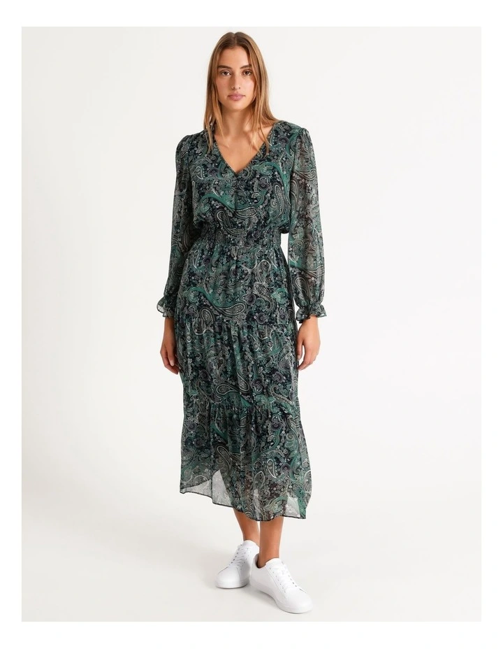 Deals π Piper Recycled Georgette Tiered Maxi π Dress Khaki Paisley β¨ 6 Deals π Piper Recycled Georgette Tiered Maxi π Dress Khaki Paisley β¨ - Image 4