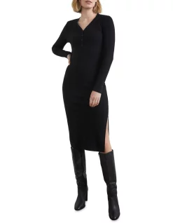 Best deal 🔔 French Connection Ribbed Midi 👗 Dress 💯