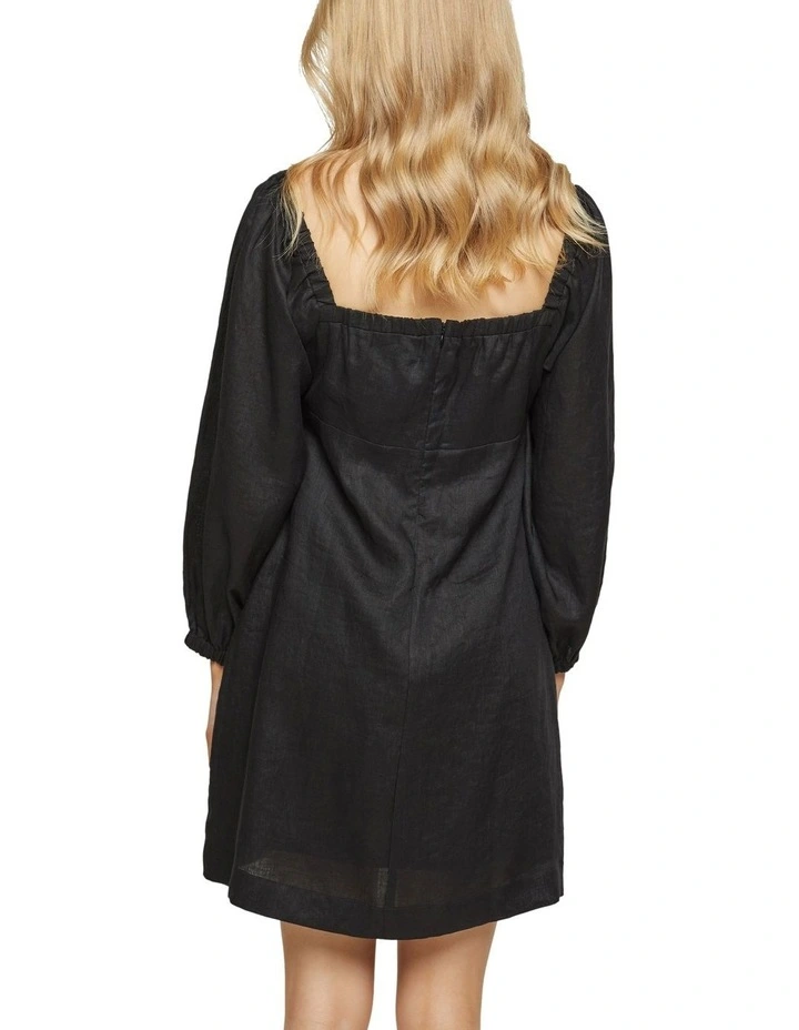 Top 10 π Oxford Peta Linen Blend π Dress Black π 4 Top 10 π Oxford Peta Linen Blend π Dress Black π - Image 2