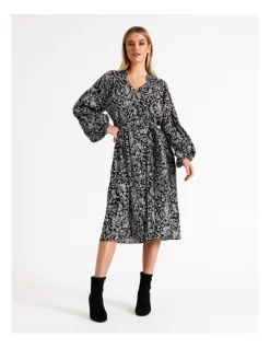 Wholesale ๐ Basque Paisley Button Through Midi ๐ Dress In Multi ๐ฅ