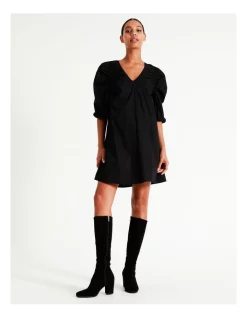 Deals 😍 Vero Moda Elin V-Neck 👗 Dress Black 🔔