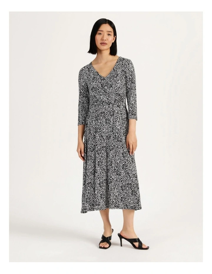 Hot Sale π Basque Twist Front Jersey Midi π Dress In Black π 5 Hot Sale π Basque Twist Front Jersey Midi π Dress In Black π - Image 3