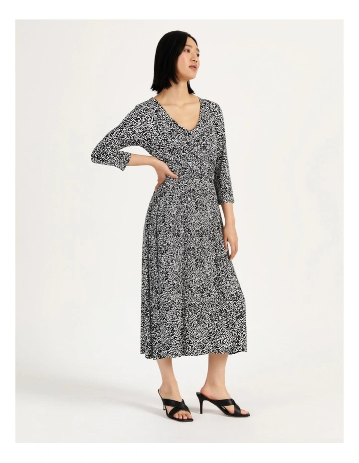 Hot Sale π Basque Twist Front Jersey Midi π Dress In Black π 6 Hot Sale π Basque Twist Front Jersey Midi π Dress In Black π - Image 4