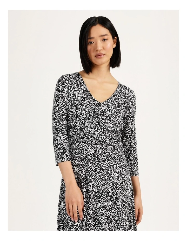 Hot Sale π Basque Twist Front Jersey Midi π Dress In Black π 7 Hot Sale π Basque Twist Front Jersey Midi π Dress In Black π - Image 5