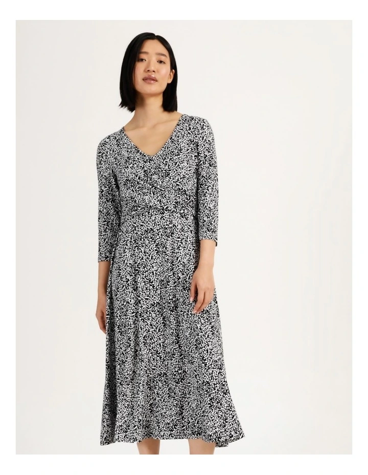 Hot Sale π Basque Twist Front Jersey Midi π Dress In Black π 8 Hot Sale π Basque Twist Front Jersey Midi π Dress In Black π - Image 6