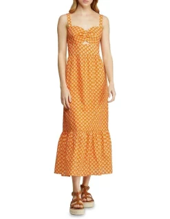 Flash Sale β¨ Oxford Ginny Printed π Dress Orange π€©