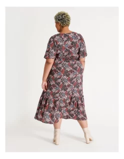 Buy 🔔 Piper Crepe Midi 👗 Dress Batik Floral Multi 😀 -Sweetheart Sales Store unnamed file 2032