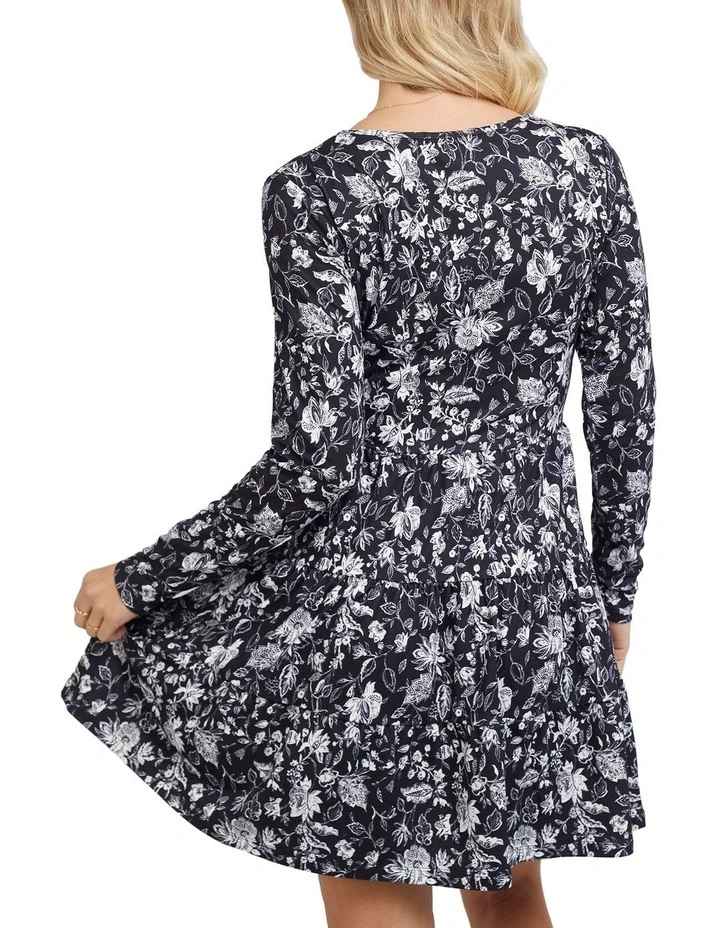 Brand new π All About Eve Lenny Floral Long Sleeve π Dress In Navy π 4 Brand new π All About Eve Lenny Floral Long Sleeve π Dress In Navy π - Image 2