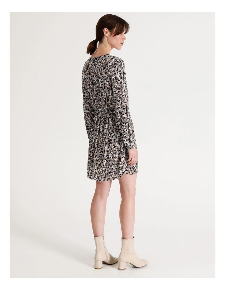 Best Sale π Vero Moda Anna Long Sleeve Short π Dress Fossil Fina Print π 8 Best Sale π Vero Moda Anna Long Sleeve Short π Dress Fossil Fina Print π - Image 6