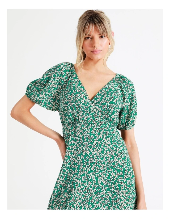 Discount π€© ONLY Fuchsia Life Short Sleeve Wrap Midi π Dress In Viridis π 4 Discount π€© ONLY Fuchsia Life Short Sleeve Wrap Midi π Dress In Viridis π - Image 2