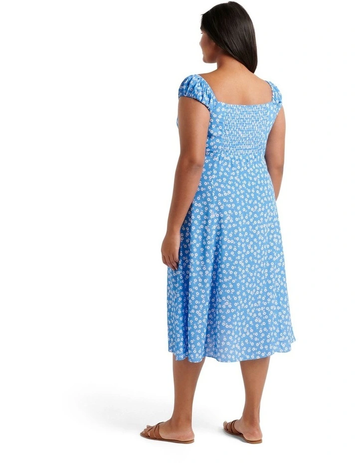 Flash Sale 𧨠Forever New Curve Madi Tie Front Midi π Dress In Blue π 4 Flash Sale 𧨠Forever New Curve Madi Tie Front Midi π Dress In Blue π - Image 2