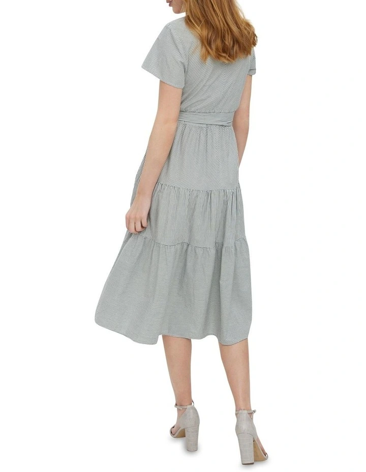 New π Vero Moda Simla Short Sleeve Cotton π Dress In Laurel Wreath π― 4 New π Vero Moda Simla Short Sleeve Cotton π Dress In Laurel Wreath π― - Image 2