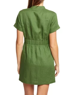 Hot Sale 🎁 Oxford Kaitlin Patch Pocket Linen 👗 Dress In Green 🎁 -Sweetheart Sales Store unnamed file 2097
