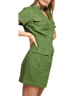Hot Sale 🎁 Oxford Kaitlin Patch Pocket Linen 👗 Dress In Green 🎁 -Sweetheart Sales Store unnamed file 2098