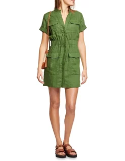 Hot Sale 🎁 Oxford Kaitlin Patch Pocket Linen 👗 Dress In Green 🎁 -Sweetheart Sales Store unnamed file 2099