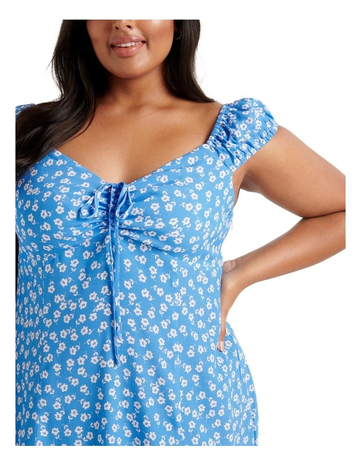 Flash Sale 𧨠Forever New Curve Madi Tie Front Midi π Dress In Blue π 6 Flash Sale 𧨠Forever New Curve Madi Tie Front Midi π Dress In Blue π - Image 4