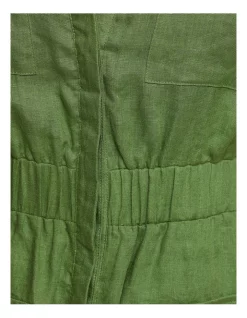 Hot Sale 🎁 Oxford Kaitlin Patch Pocket Linen 👗 Dress In Green 🎁 -Sweetheart Sales Store unnamed file 2100