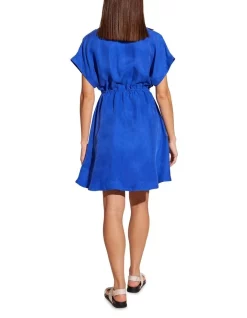 Coupon 👏 Staple The Label Azur Cupro 👚 Shirtdress In Cobalt 😉 -Sweetheart Sales Store unnamed file 2107