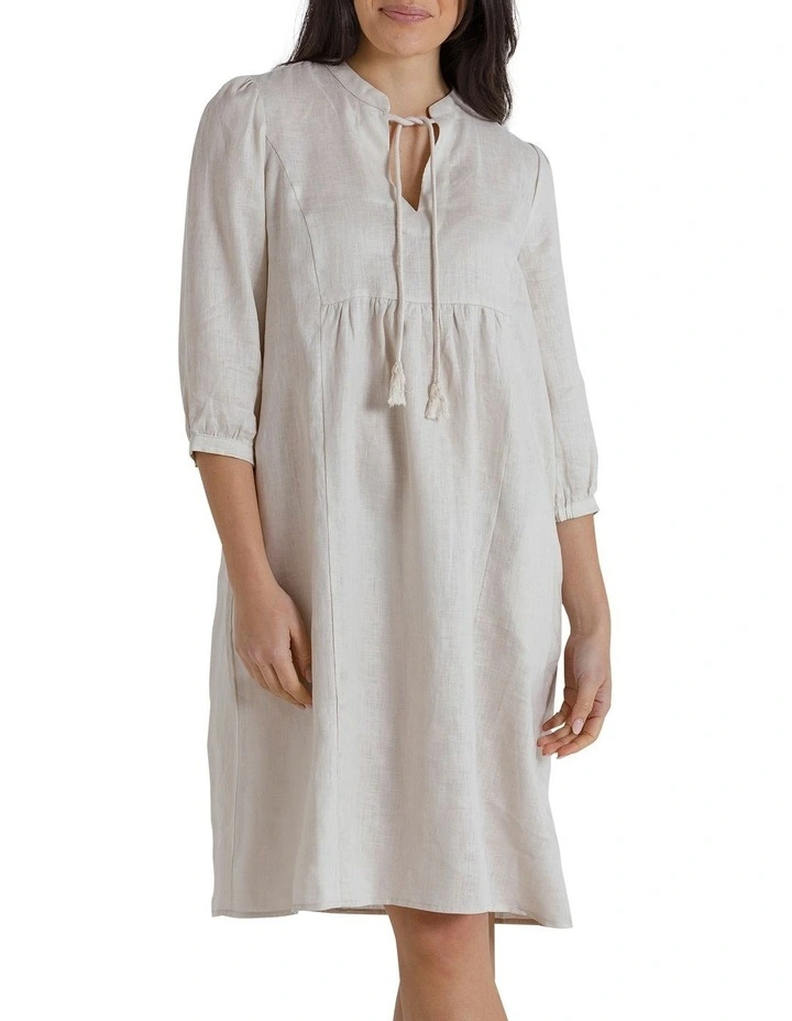 Brand new β€οΈ Marco Polo 3/4 Sleeve Linen π Dress In Stone Grey π 3 Brand new β€οΈ Marco Polo 3/4 Sleeve Linen π Dress In Stone Grey π