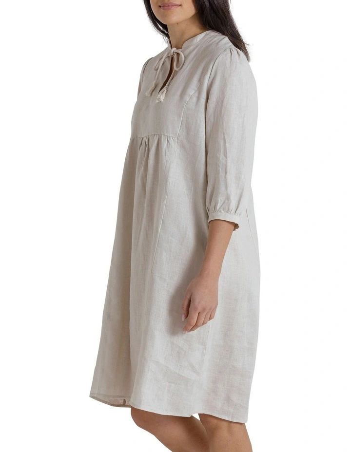 Brand new β€οΈ Marco Polo 3/4 Sleeve Linen π Dress In Stone Grey π 5 Brand new β€οΈ Marco Polo 3/4 Sleeve Linen π Dress In Stone Grey π - Image 3