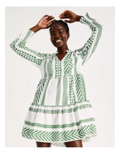 Flash Sale 😀 Vero Moda Dicthe Long Sleeve V-Neck 👗 Dress In Comfrey 🎁 -Sweetheart Sales Store unnamed file 2154