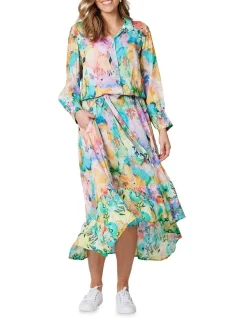 New 🔥 Hammock & Vine Under The Sea Print 👗 Dress In Multi 🔔