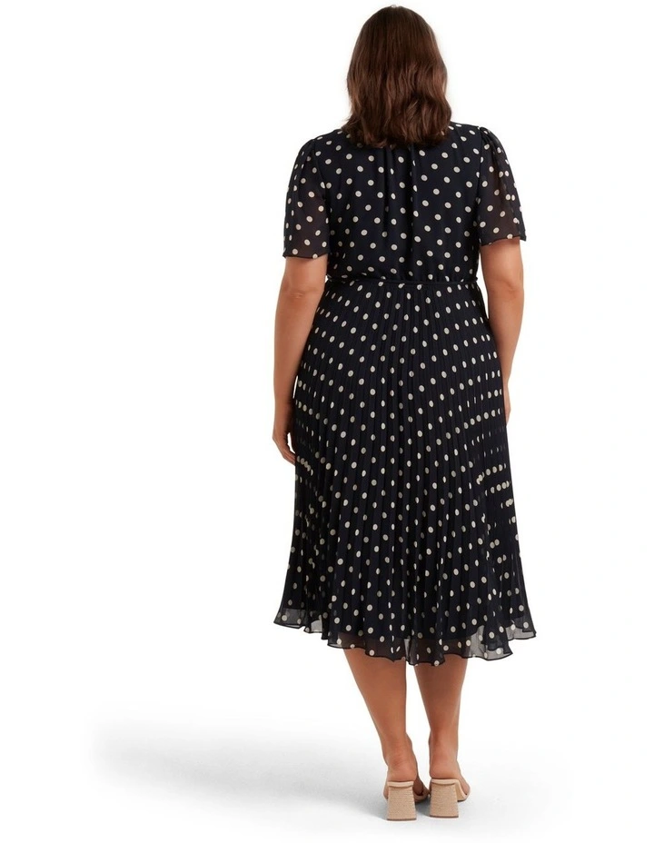 Promo π Forever New Curve Kalani Flutter Sleeve Midi π Dress In Midnight Spot π 4 Promo π Forever New Curve Kalani Flutter Sleeve Midi π Dress In Midnight Spot π - Image 2