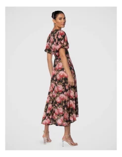 Best Sale 👏 Pilgrim Kian Midi 👗 Dress In Black Multi 🎉 -Sweetheart Sales Store unnamed file 2239