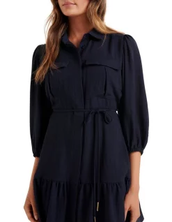 Buy 🥰 Forever New Petite Annabelle 👚 Shirt 👗 Dress In Navy 👍 -Sweetheart Sales Store unnamed file 2253
