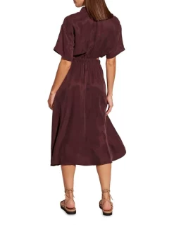 Budget 🛒 Staple The Label Veneto Cutout 👕 Shirtdress In Dark Brown ⌛ -Sweetheart Sales Store unnamed file 2259